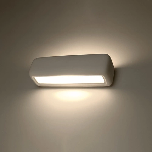 Kinkiet ścienny SUBANI biały nowoczesny ceramiczny do salonu i sypialni Sollux Lighting