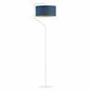 Lampa podłogowa do salonu glamour TESALLIA GOLD Lysne welurowa morska z abażurem 156 cm