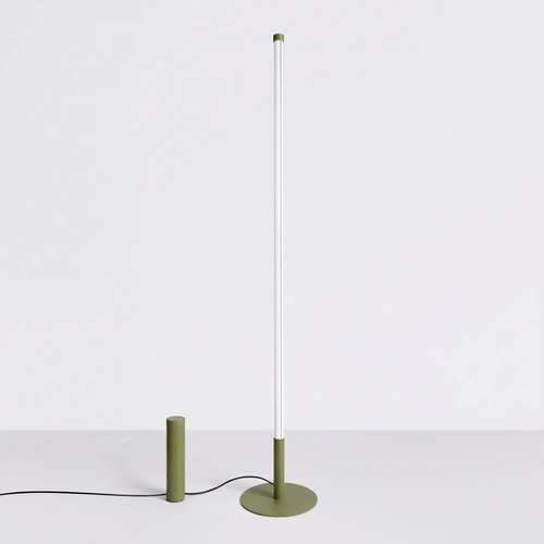 TRANG lampa stojąca LED do salonu nowoczesna oliwkowa 3000K