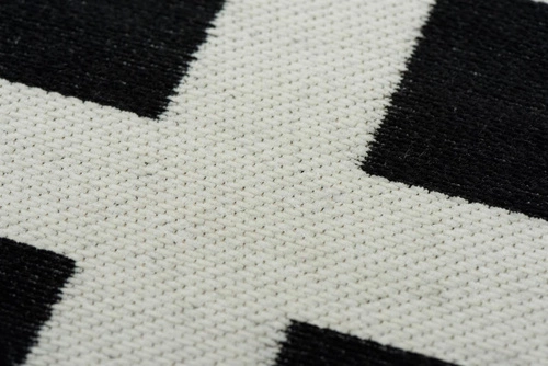 Dywan do salonu nowoczesny Hampton Black 160x230 czarny art deco glamour antypoślizgowy