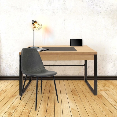 Biurko Dolem Industrial czarna podstawa outlet