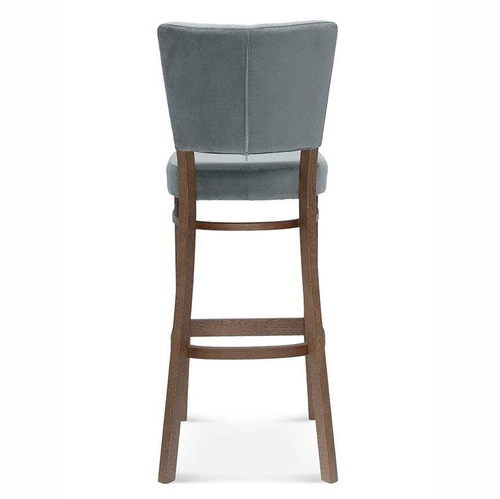 Hoker z oparciem Tulip.1 FAMEG drewniany tapicerowany do kuchni i jadalni personalizowany