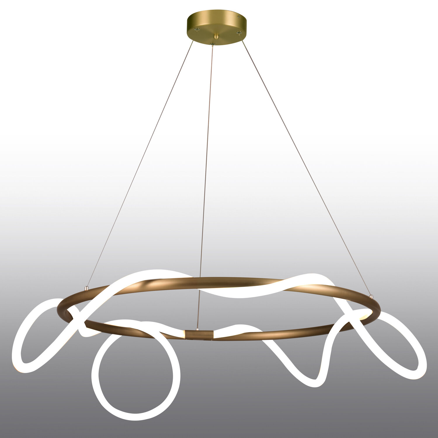 Lampa wisząca FANTASIA ROUND LED złota