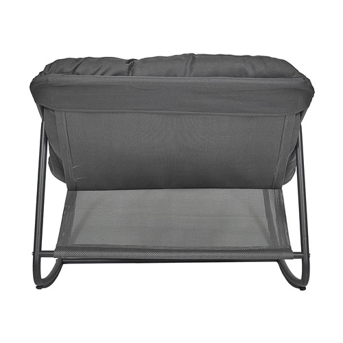 Fotel ogrodowy bujany Tenerife czarny