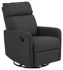 Rozkładany fotel recliner Mikkeli szary