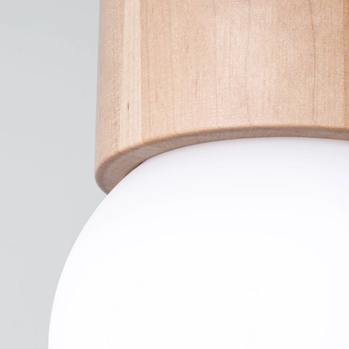 Plafon sufitowy drewniany BOOMO 8 nowoczesny do salonu i sypialni SOLLUX LIGHTING