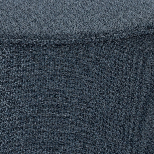 Pufa Kung XL okrągła granatowa glamour do salonu na złotej podstawie Intesi 60x47 cm