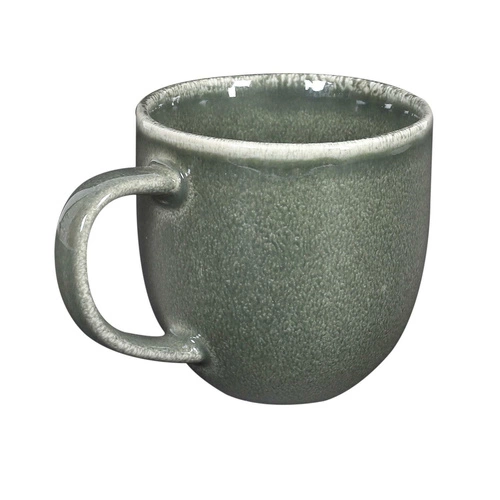 Kubek ceramiczny Black Forest Intesi 300ml zielony nowoczesny do kawy i herbaty