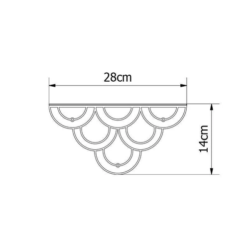 Nowoczesna czarna półka ścienna Husk POLYHEDRA metalowa na książki do salonu 28 cm