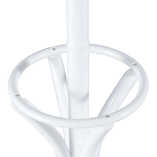 Wieszak stojący do przedpokoju Poulpe biały nowoczesny drewniany na ubrania Intesi