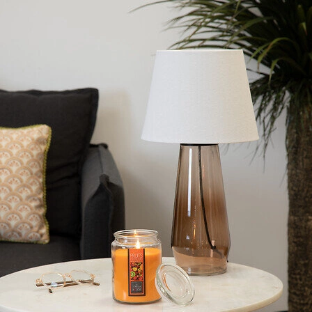 Świeca zapachowa Nina Atmosphera w szklanym słoju owoce tropikalne duża 72h