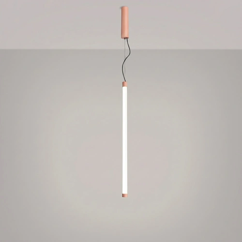 Lampa wisząca TRANG 75 LED brzoskwiniowa nad wyspę regulowana