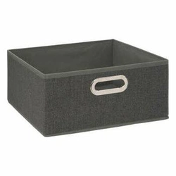 Pudełko materiałowe do regału 31x15 cm szare 5five simply smart z uchwytem nowoczesne