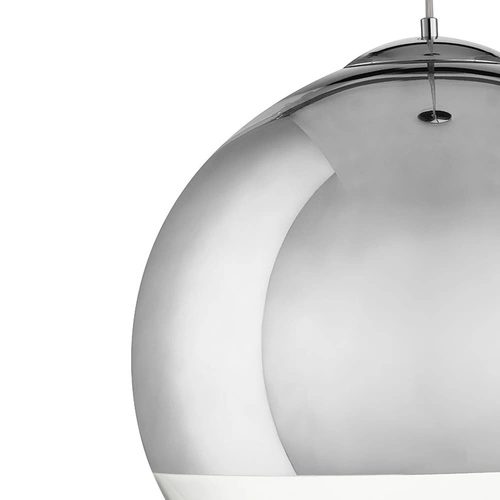 Lampa wisząca kula szklana chromowana FLASH L Step into Design do salonu 40 cm