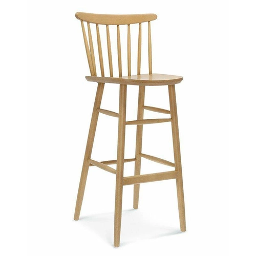 Hoker z oparciem Wand FAMEG personalizowany, drewniany, tapicerowany 75 cm do kuchni i jadalni