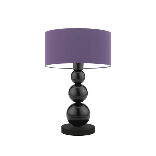 Lampka nocna HONOLULU nowoczesna fioletowa z abażurem do sypialni i salonu LYSNE