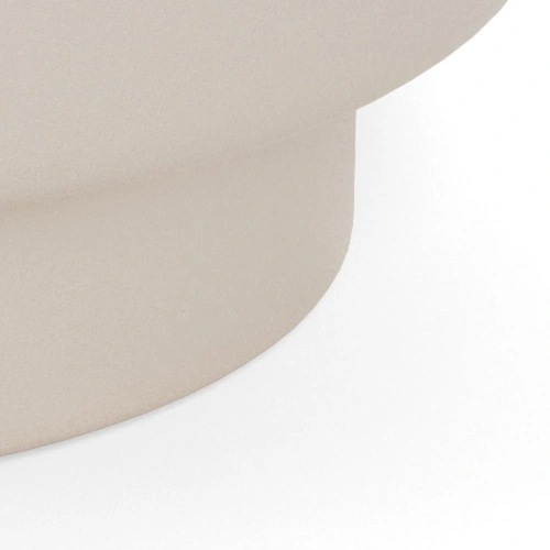 Stolik kawowy Cangas okrągły 45 cm szary marmur nowoczesny do salonu