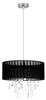 Lampa wisząca Leda 1x60W E27 abażur  czarny