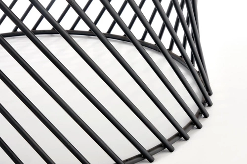 Stolik kawowy Rewal okrągły szary marmur nowoczesny loftowy do salonu 80 cm