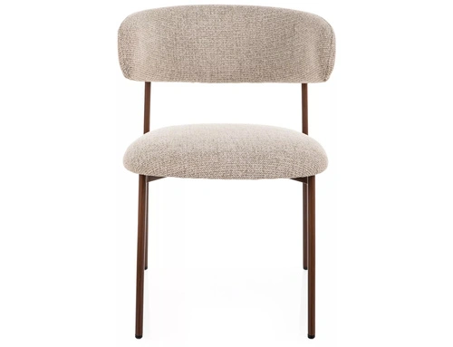 Krzesło Pasco Slim beżowe tapicerowane do jadalni Intesi
