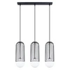 Lampa wisząca BRINA 3L czarna nowoczesna do salonu i jadalni potrójna nad stół