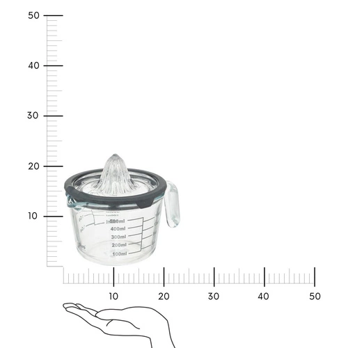 Wyciskarka do cytrusów Néo szklana szara
