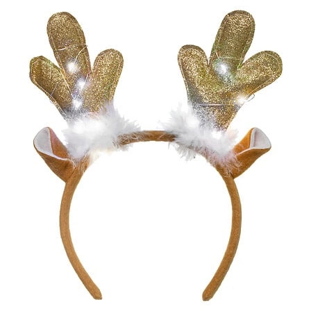 Opaska na głowę Renifer LED