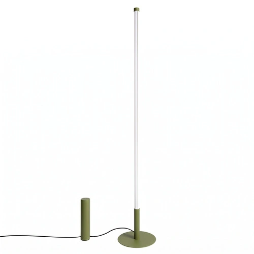 TRANG lampa stojąca LED do salonu nowoczesna oliwkowa 3000K
