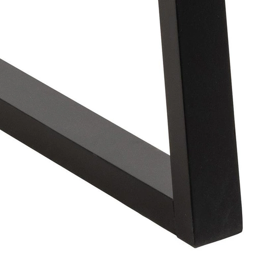 Stół do jadalni Malika 220x100 cm nowoczesny dąb bielony z czarnymi nogami Actona