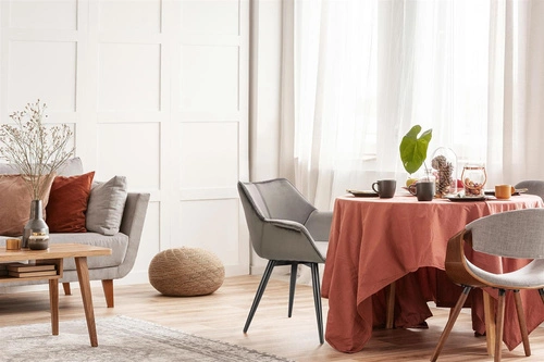 Krzesło Lord szare 17 tapicerowane OUTLET