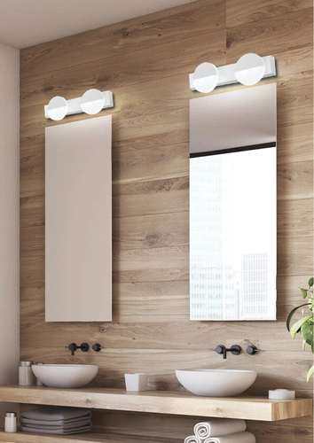 Kinkiet łazienkowy LED Sing biały nowoczesny 2-punktowy nad lustro 30 cm CANDELLUX