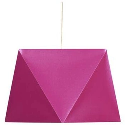 Lampa wisząca Hexagen 42 różowa tkanina nowoczesna lampa do salonu, sypialni lub nad stół