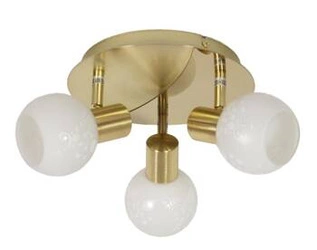 Lampa sufitowa Avila plafon 3x40W E14  mosiądz