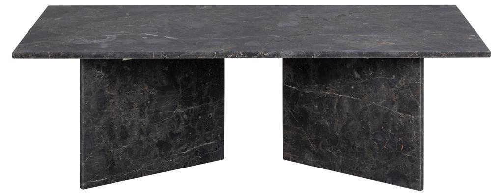 Stolik kawowy marmurowy Vega prostokątny brązowy nowoczesny do salonu Actona 140x70 cm