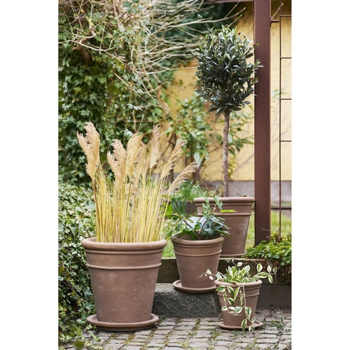 House Nordic podstawka pod doniczkę terakota 42 cm okrągła do ogrodu i na balkon