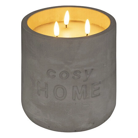 Świeczka LED So Cosy szara beton