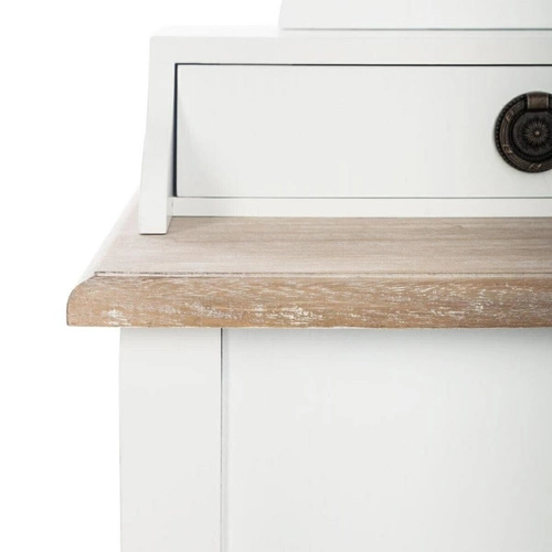 Toaletka Chrysa biała z lustrem  3  szuflady