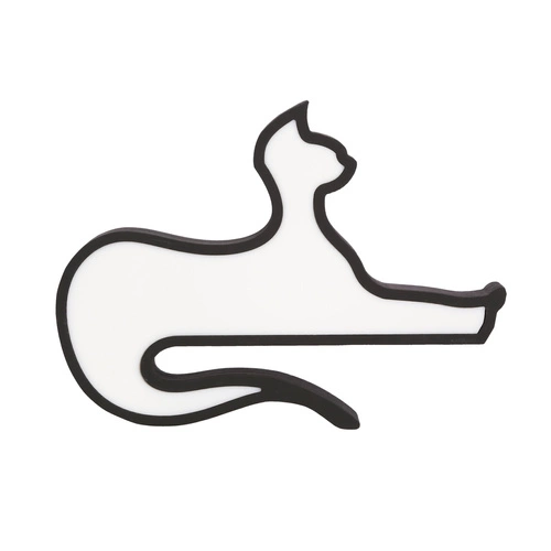 Lampka nocna LED Cat czarna do pokoju dziecka klasyczna dekoracyjna na biurko i stolik