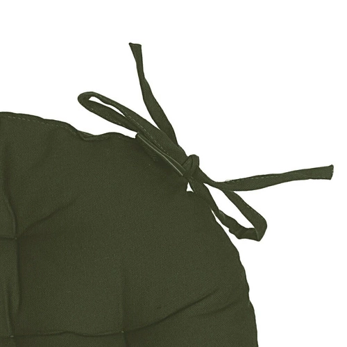 Poduszka na krzesło okrągła bawełniana Anjali khaki do jadalni i kuchni Atmosphera