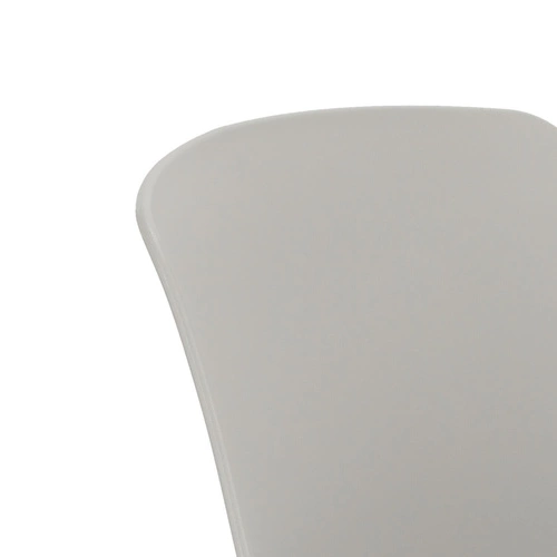 Krzesło do jadalni i kuchni Rail Intesi szare nowoczesne drewniane nogi skandynawskie