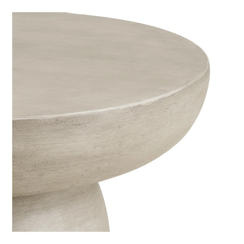 Stolik kawowy Bonnet okrągły szary 70 cm nowoczesny do salonu