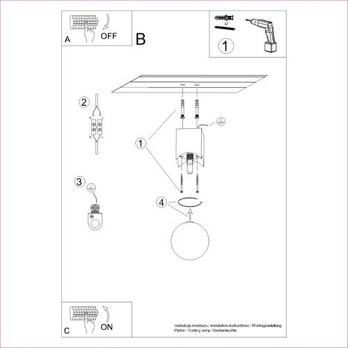 Plafon sufitowy SOLIS nowoczesny drewniany biały do salonu i sypialni 12 cm SOLLUX