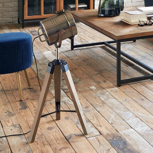 Lampa stołowa Ebor miedź 68cm