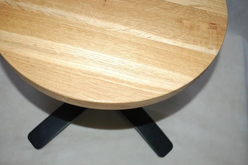 Stolik kawowy obrotowy Svalbard dąb