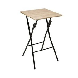 Stół barowy składany 2-osobowy industrialny 60x60 cm do kuchni naturalny blat 5five