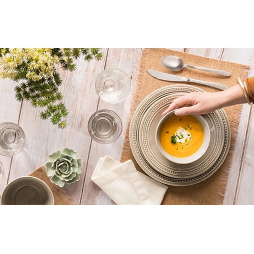 5five simply smart zestaw sztućców obiadowych 24 elementy srebrne matowe na 6 osób do zmywarki