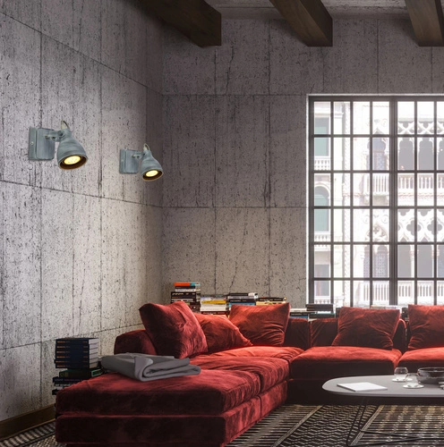 Kinkiet ścienny Ash szary matowy nowoczesny metalowy regulowany do sypialni i salonu CANDELLUX