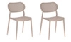 Zestaw 2 krzeseł Bilto taupe