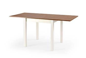 Stół rozkładany Nalma 80-160 cm nowoczesny do jadalni olcha biały Intesi