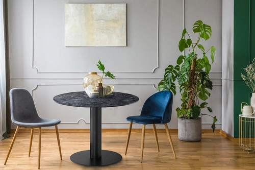 Krzesło Wilma Grey Dąb tapicerowane